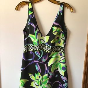 Silk sleeveless fancy dress